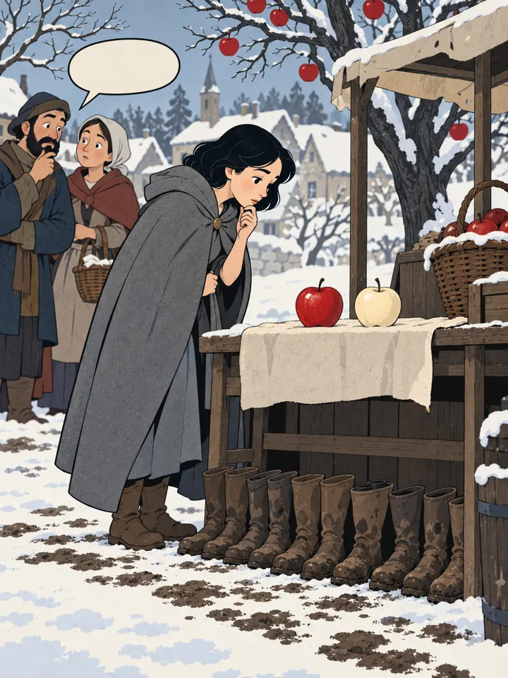 Flat illustrated comic scene